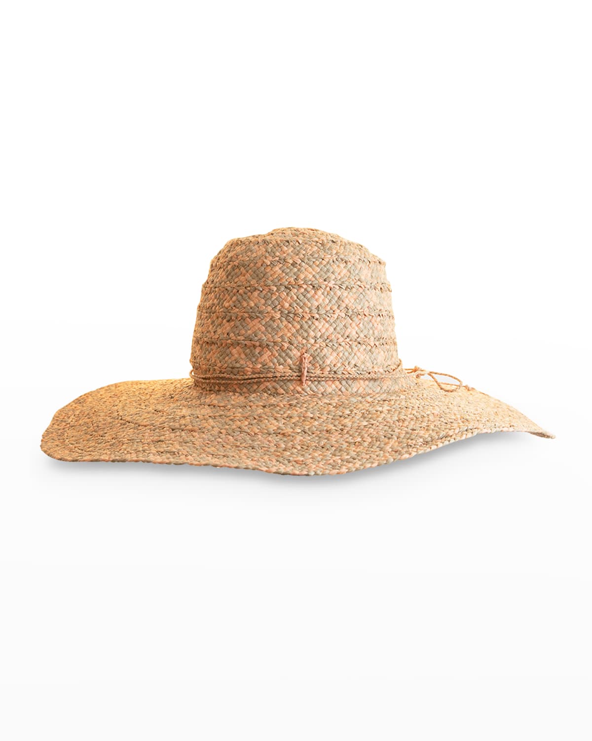 Sans Arcidet Saji Large-brim Raffia Sun Hat In Graphite/tea