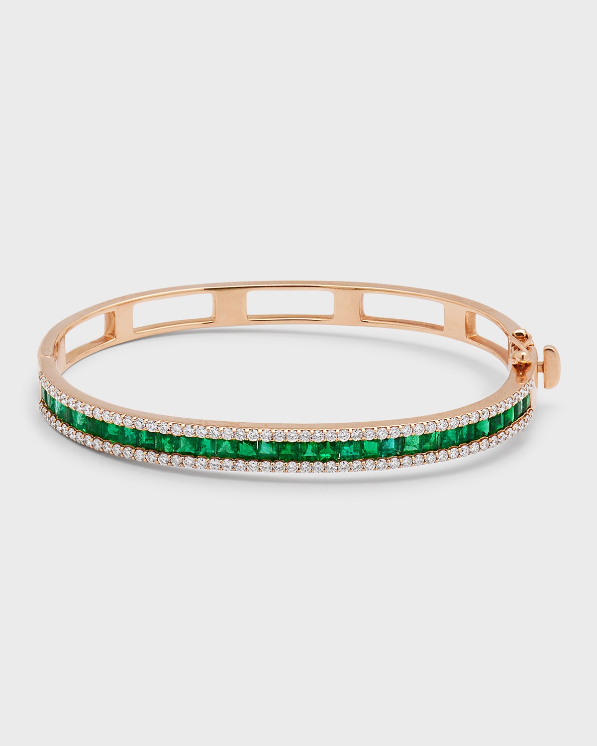 Beegoddess Mondrian Gold Emerald & Diamond Bracelet