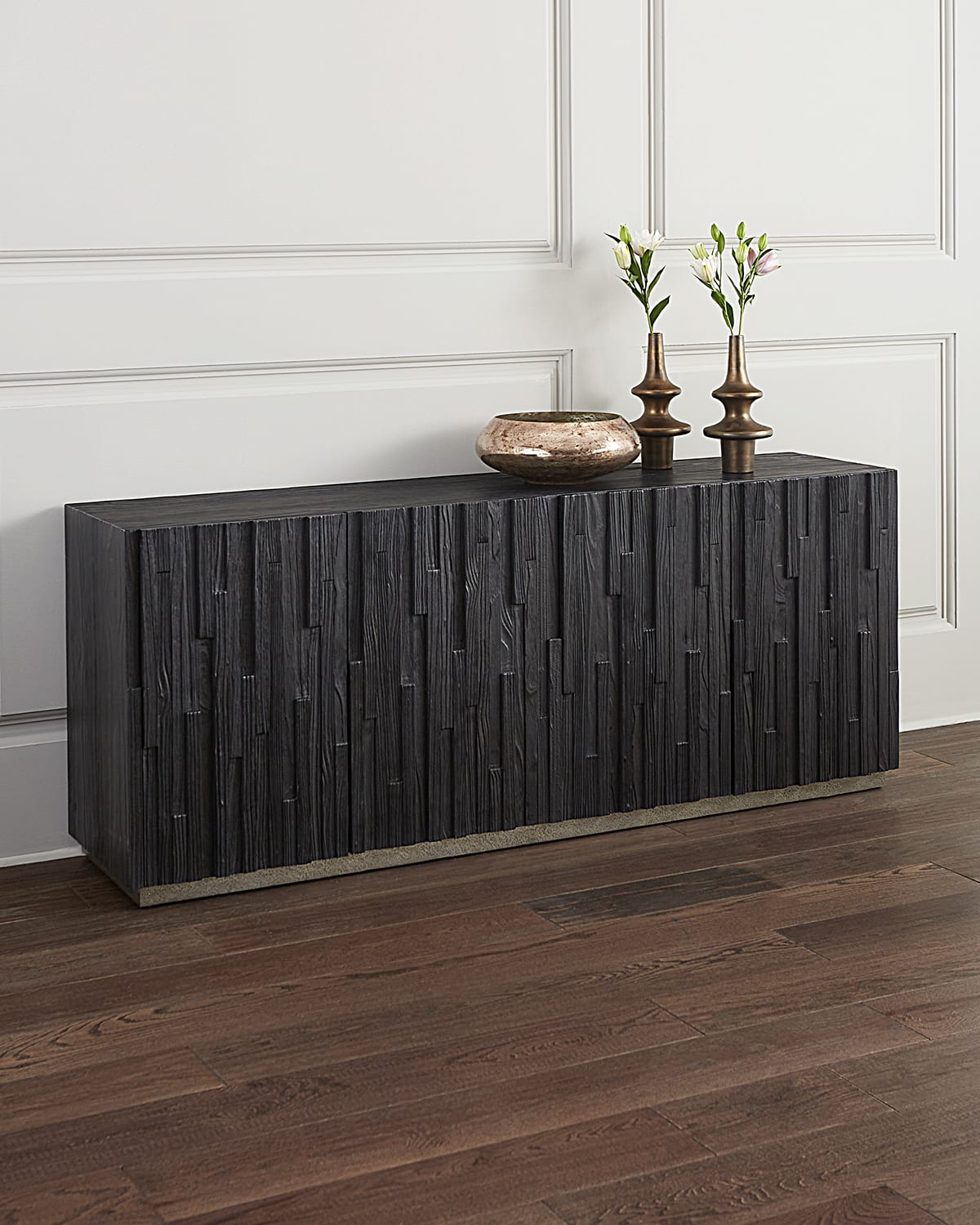 Hooker Furniture Chapman Shou Sugi Ban Entertainment Console