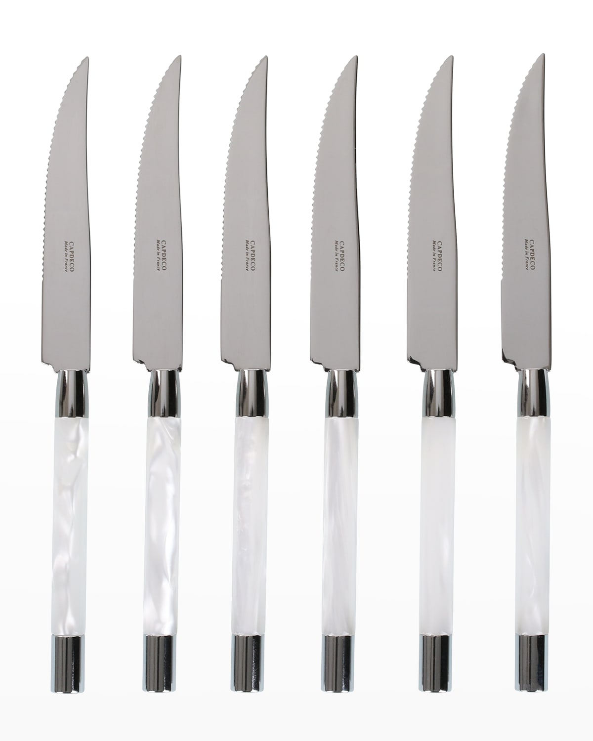 Capdeco Conty 6-piece Steak Knives, White