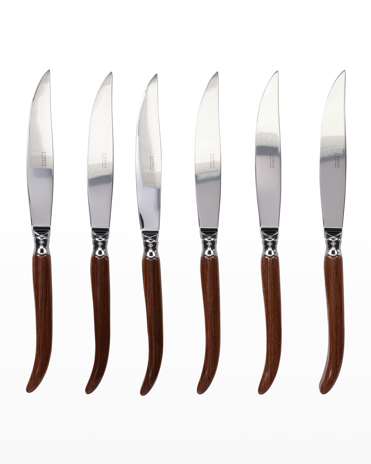 Capdeco Orio 6-piece Steak Knives, Wood
