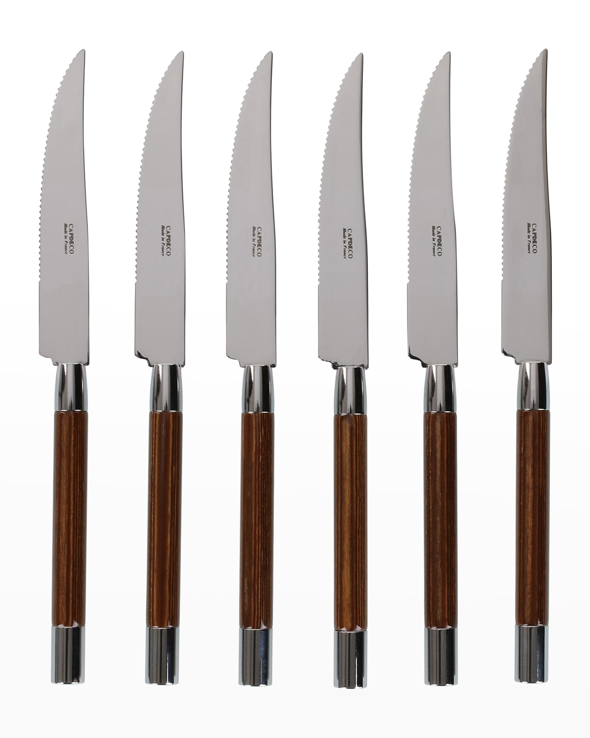 Capdeco Conty 6-piece Steak Knives, Wood