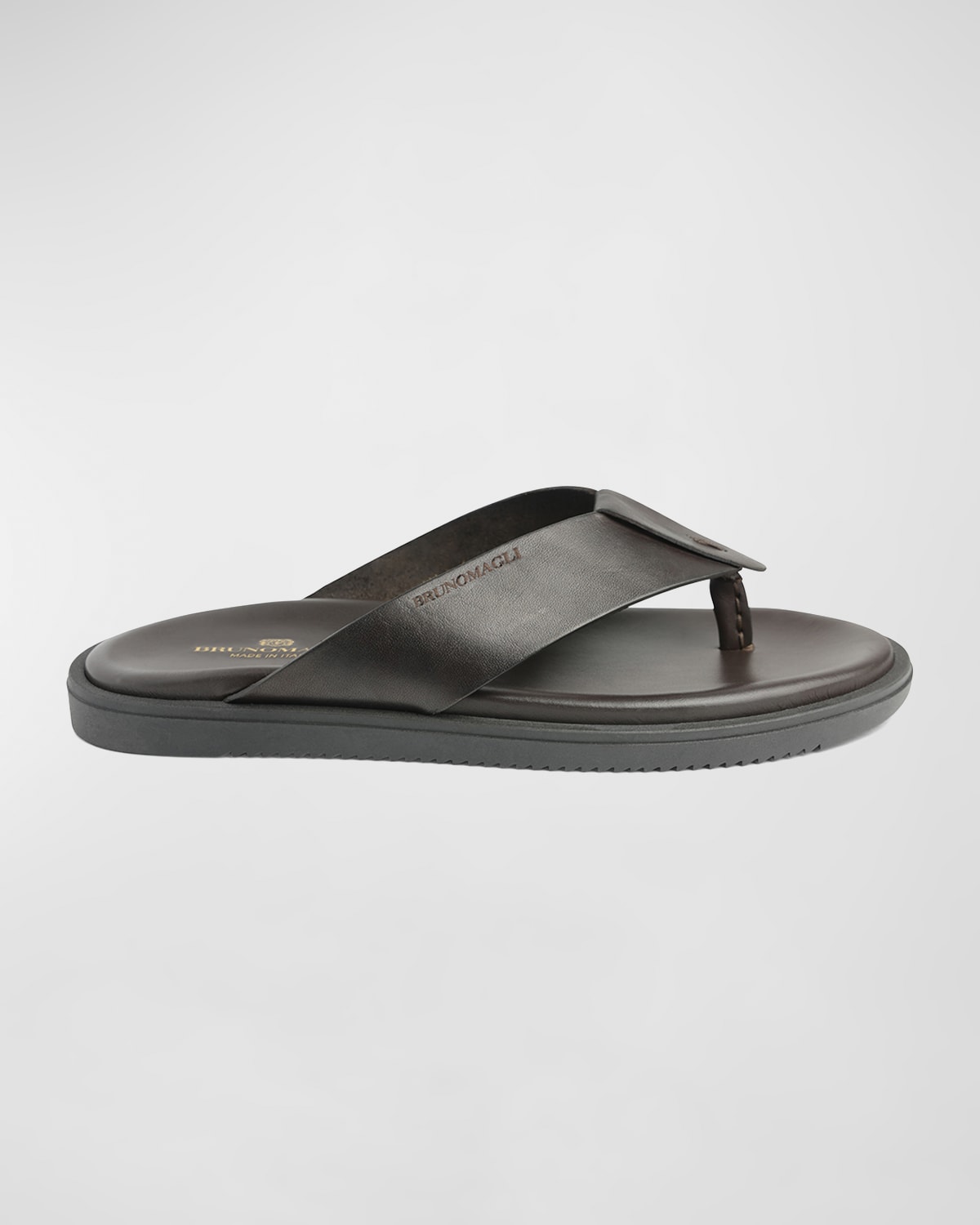 Bruno Magli Men s Romania Leather Thong Sandals Smart Closet