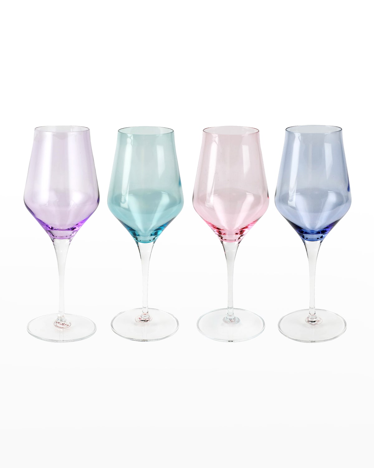 Vietri Contessa Assorted Water Glasses, Set Of 4