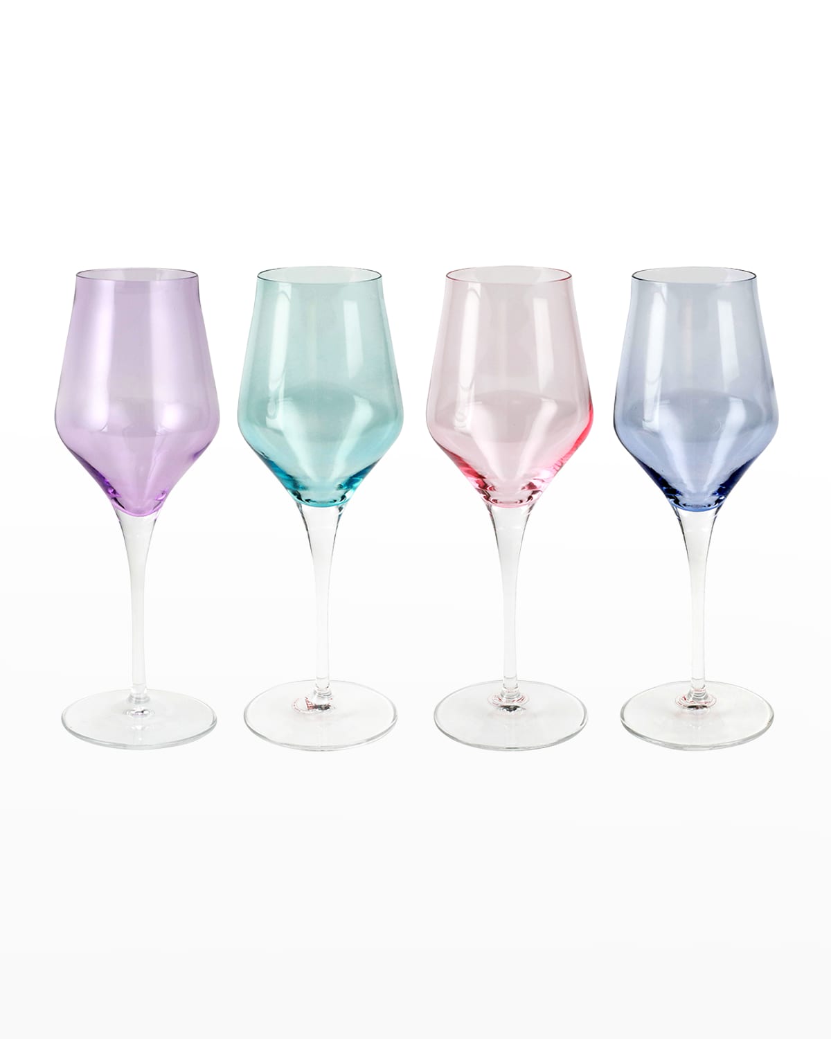 Vietri Contessa Assorted Wine Glasses, Set Of 4