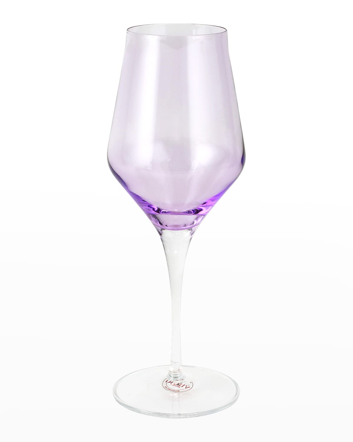 Vietri Contessa Water Glass In Purple