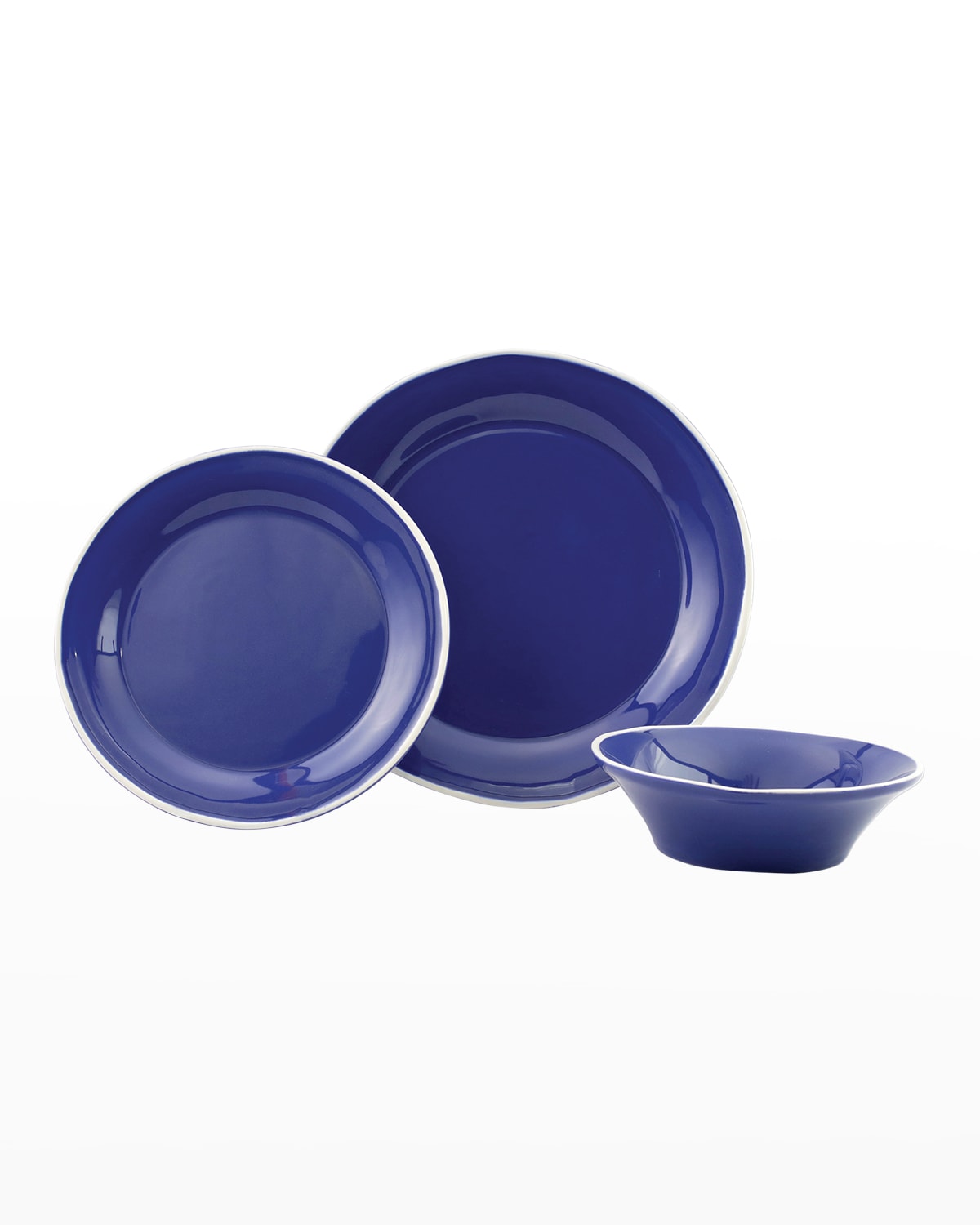 Vietri Chroma Blue 3pc Serveware Set