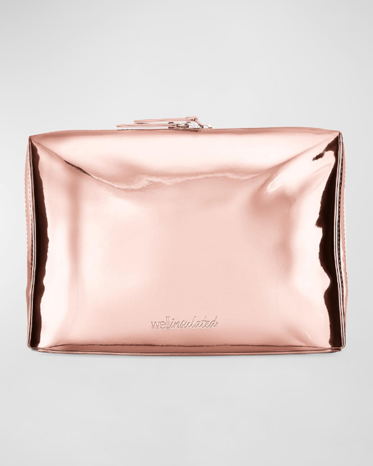 Shop Wellinsulated Performance Beauty Bag, Large In Rose Gold