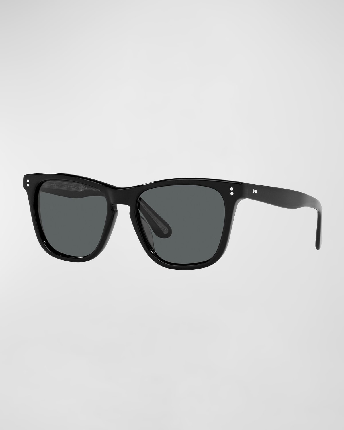 Shop Oliver Peoples Lynes Square Acetate Sunglasses In Black