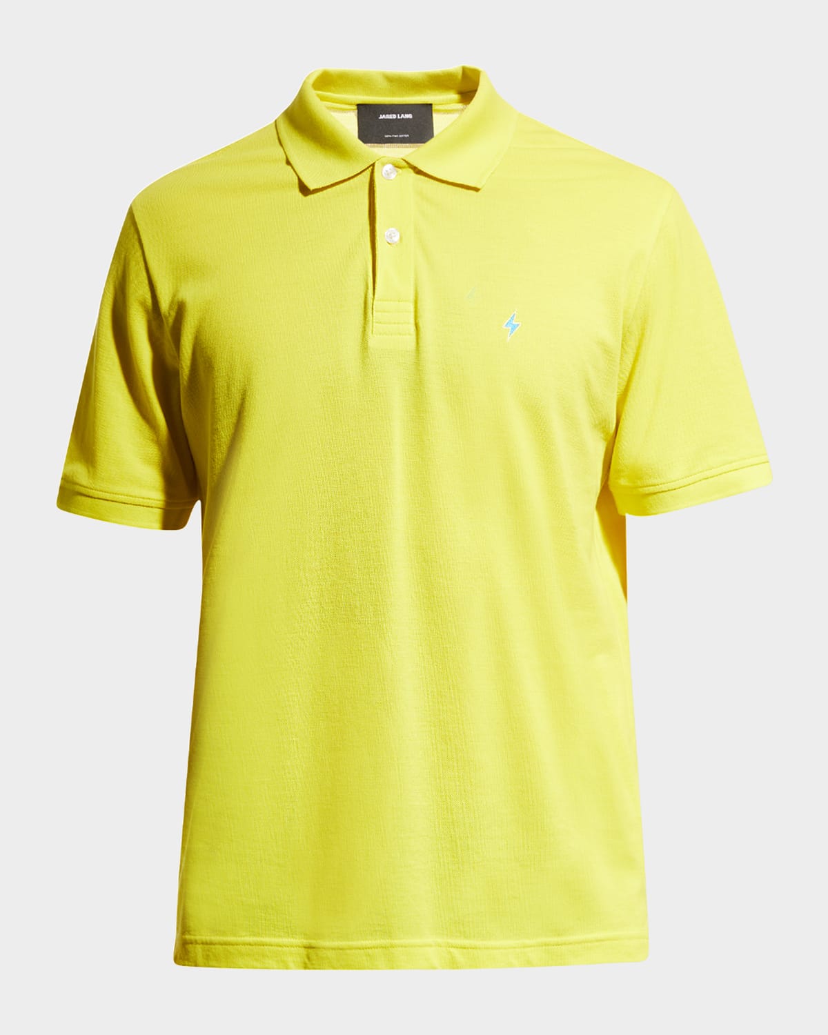 Men's Lightning Bolt Pima Cotton Knit Piqué Polo Shirt