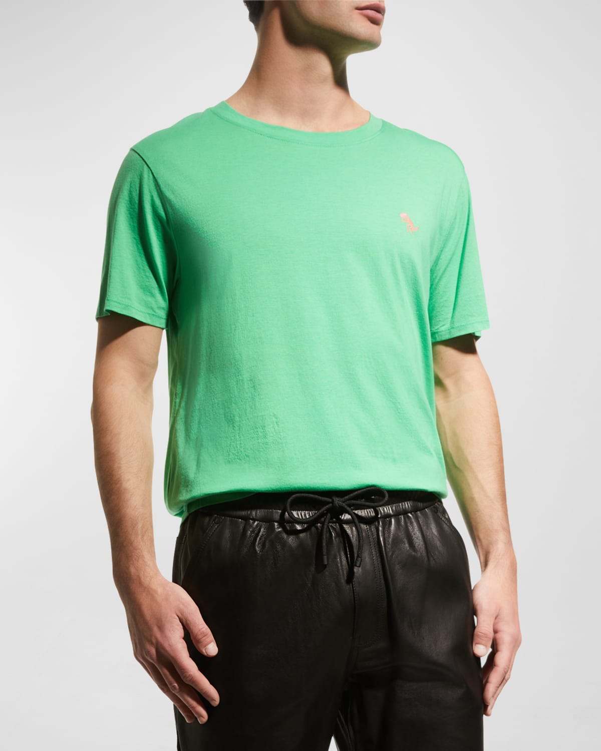 Jared Lang Men's Dino Pima Cotton T-shirt In Green