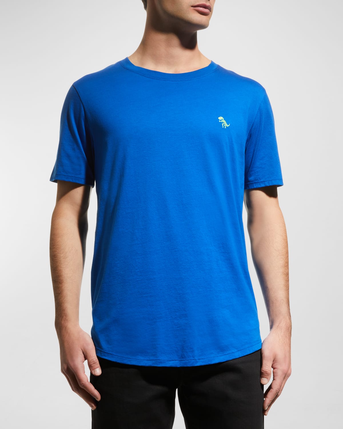 Jared Lang Men's Dino Pima Cotton T-shirt In Blue