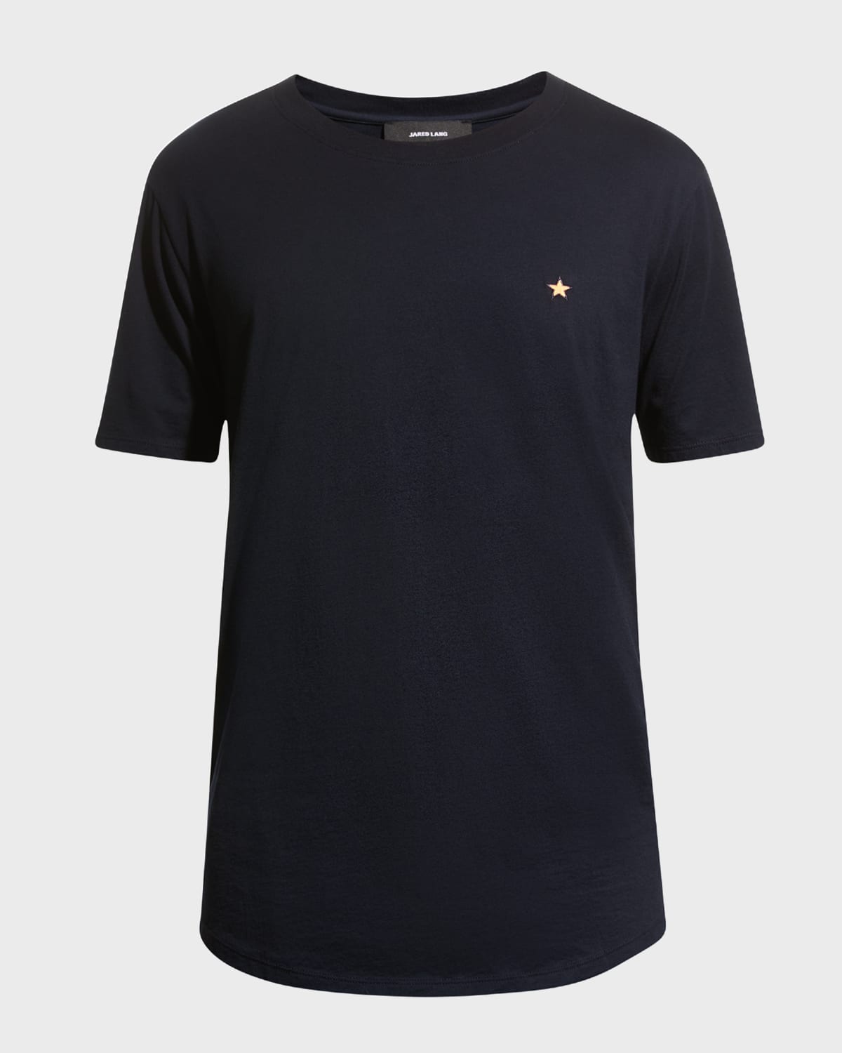 Shop Jared Lang Men's Star Pima Cotton T-shirt In Navy Blue