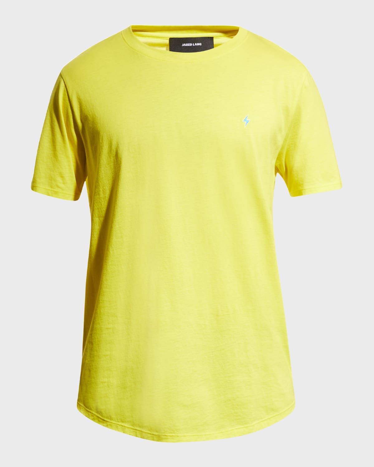 Jared Lang Men's Lightning Bolt Pima Cotton T-shirt In Yellow