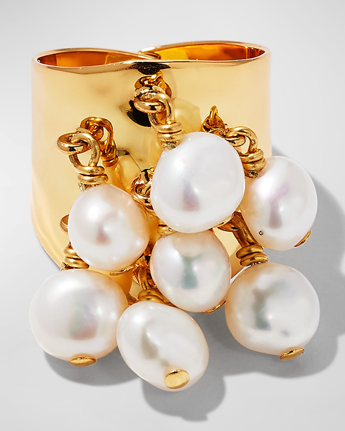 NEST Jewelry Pearl Charm Adjustable Ring