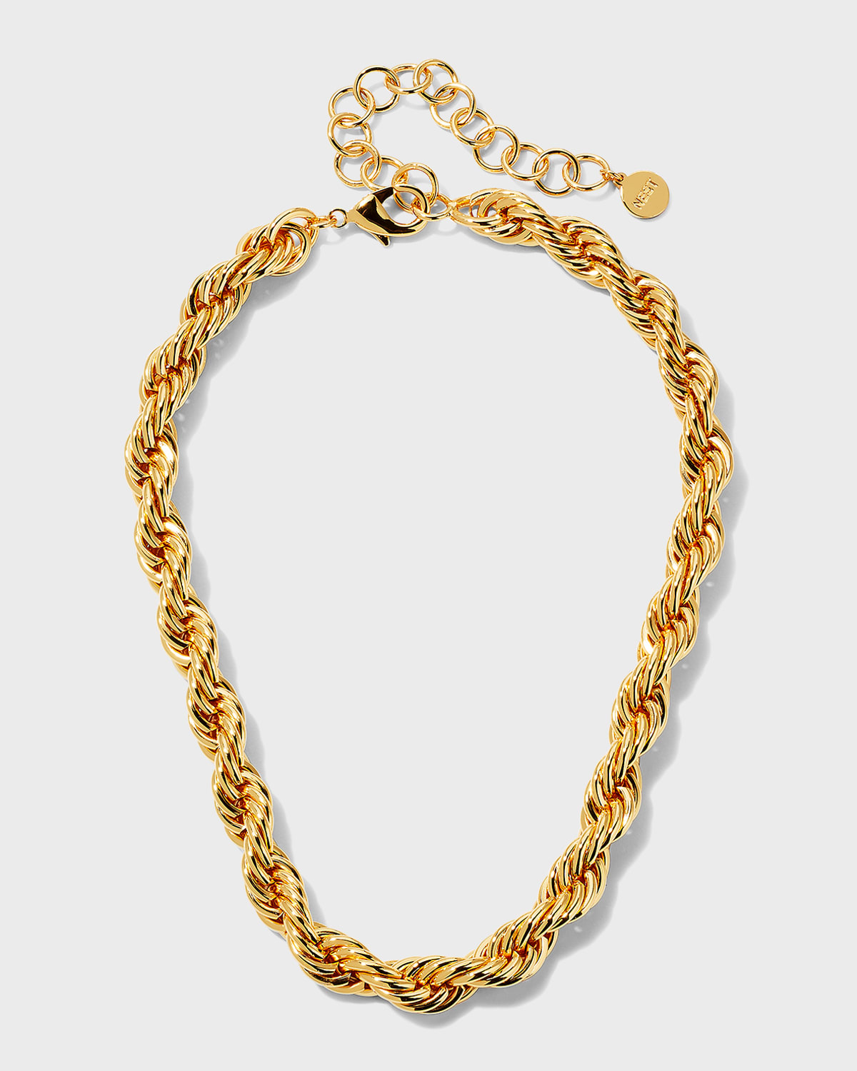 Gold Statement Rope Chain Necklace