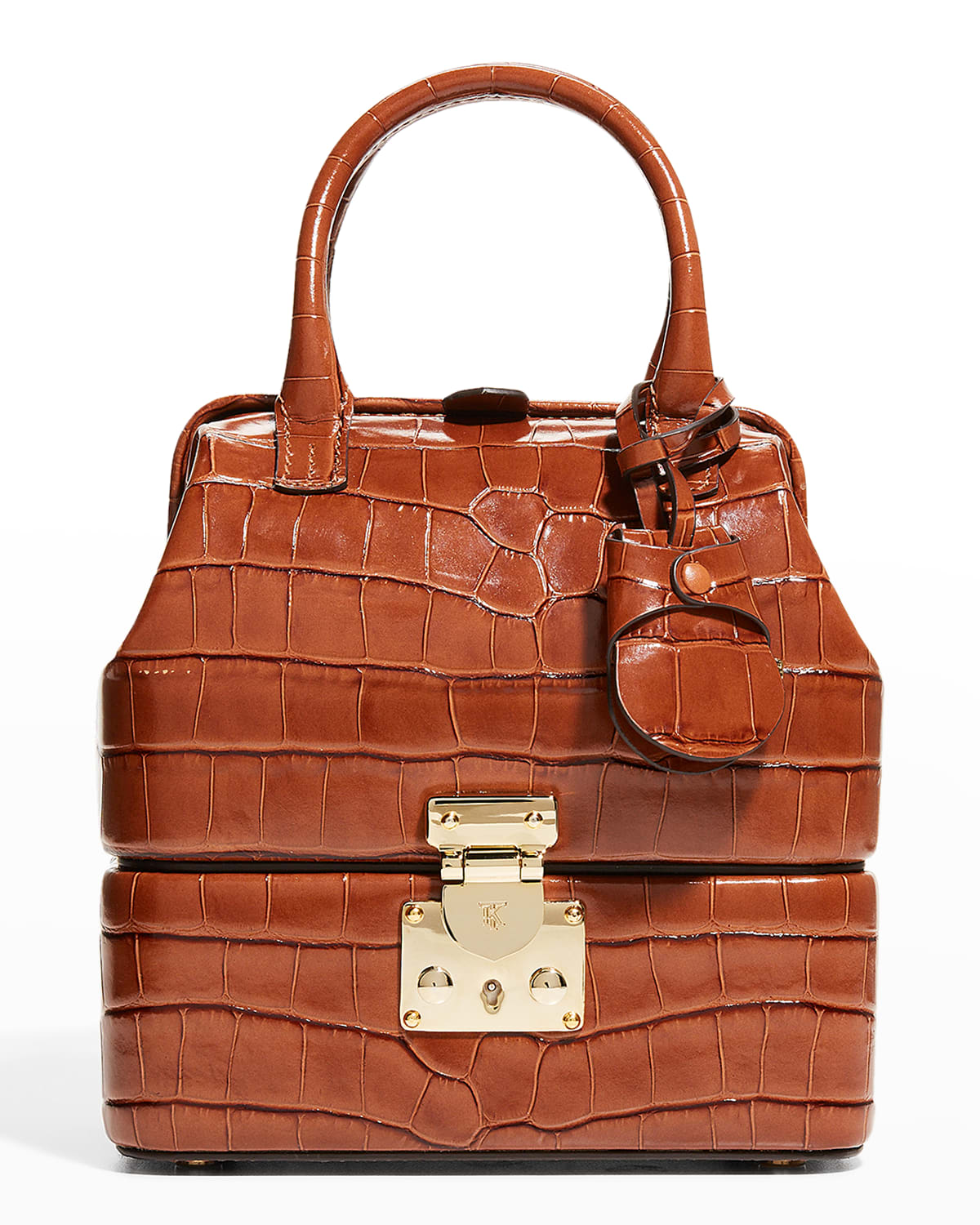 Tanner Krolle The Nightingale Croc embossed Top handle Bag In Sadlg Saddle ModeSens