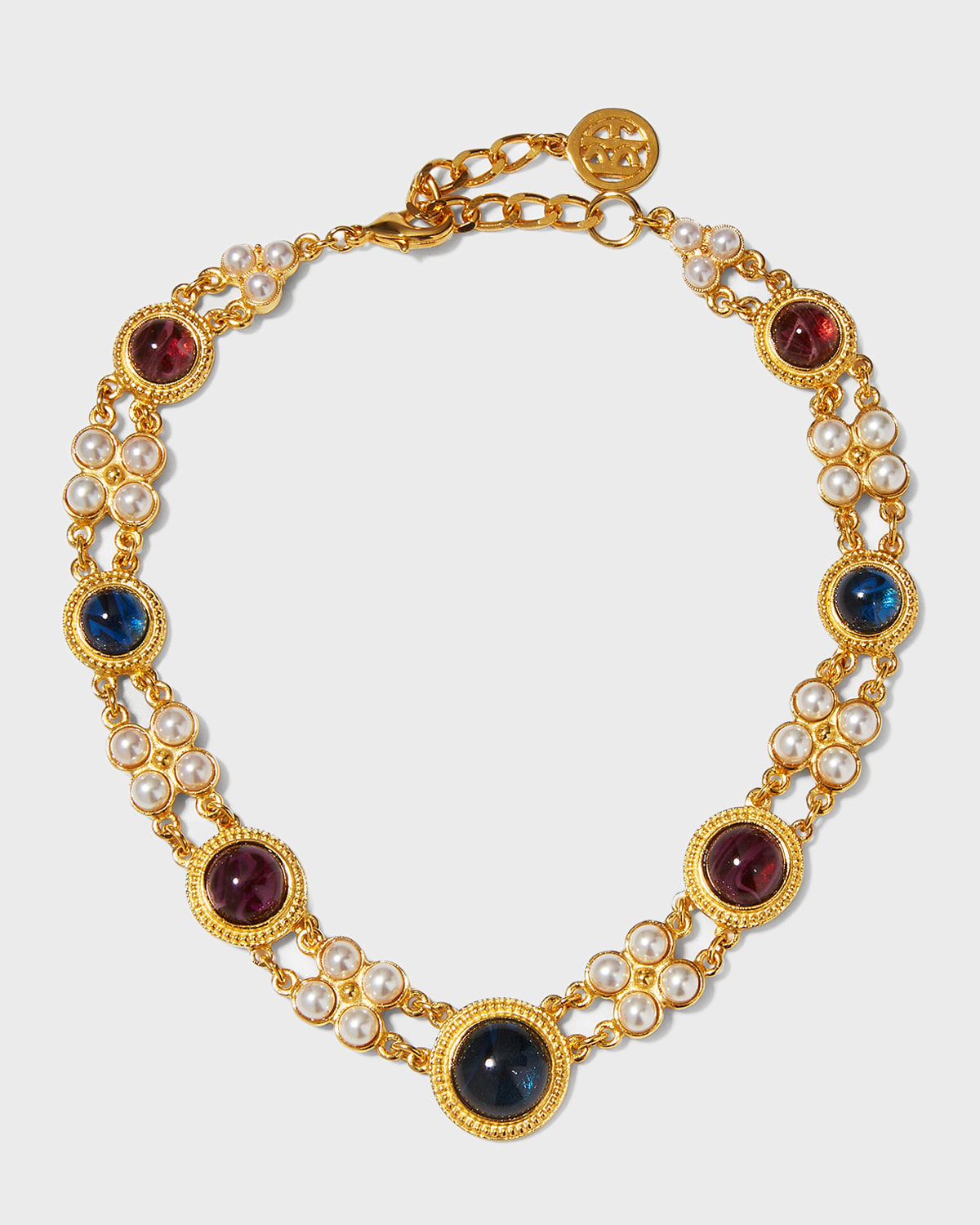 Ben-amun Byzantine Bezel Necklace In Gold