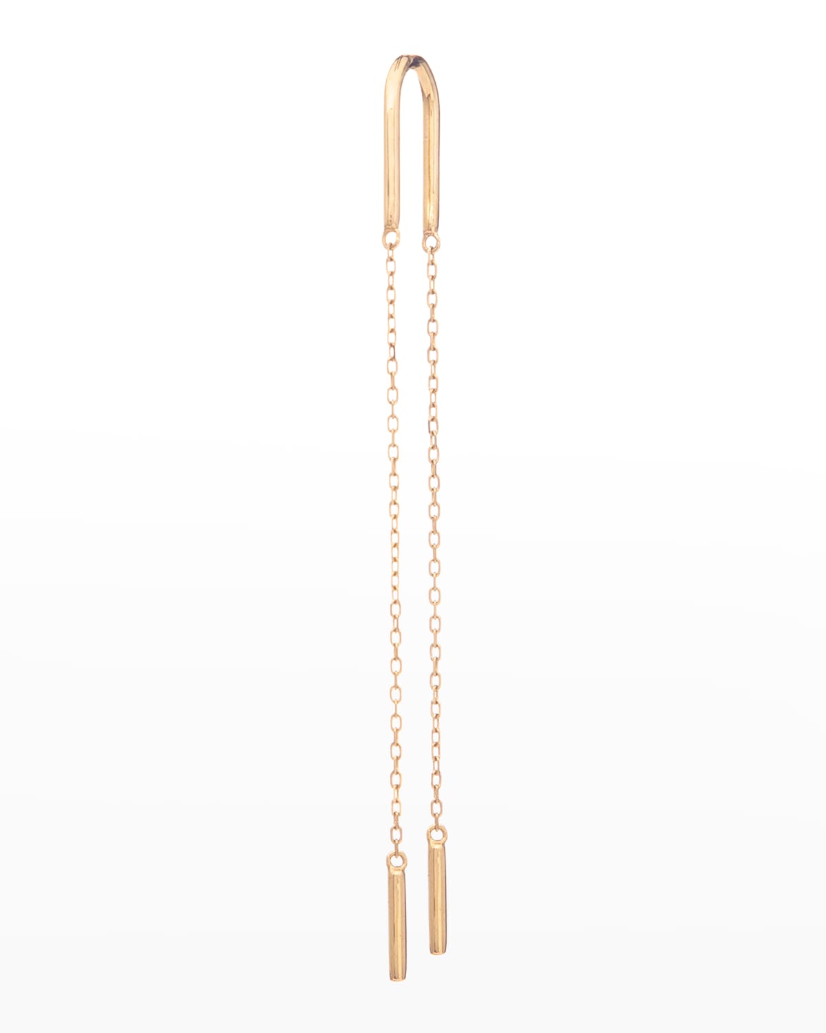 Persée Danae Plain Chain Threader Earring, Single