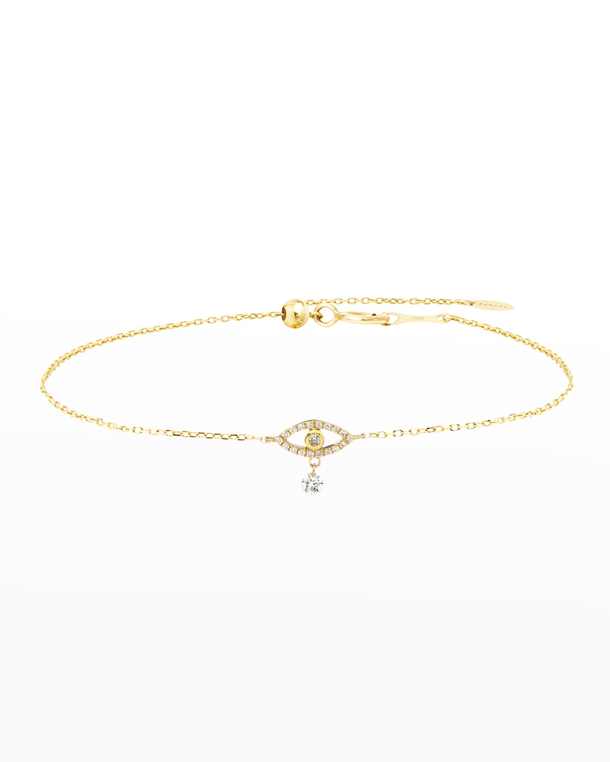 Persée Symboles Single Hanging Diamond Eye Bracelet