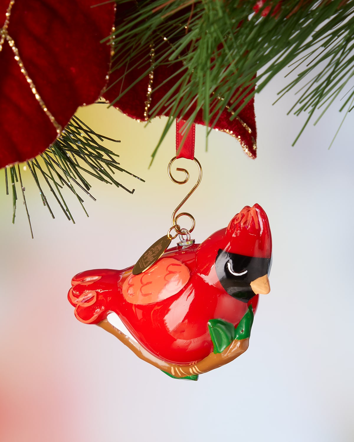 Cardinal Shaped Holiday Ornament