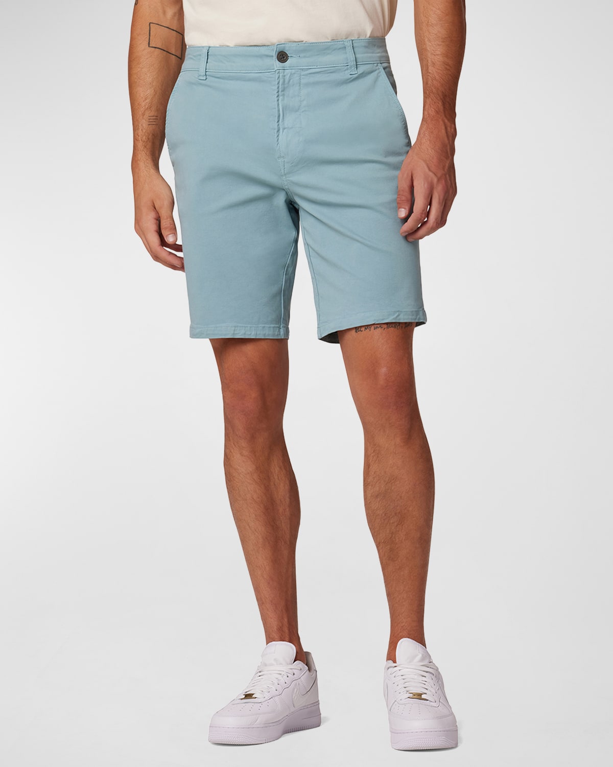 Hudson Men's Solid Chino Shorts In Faded Blue