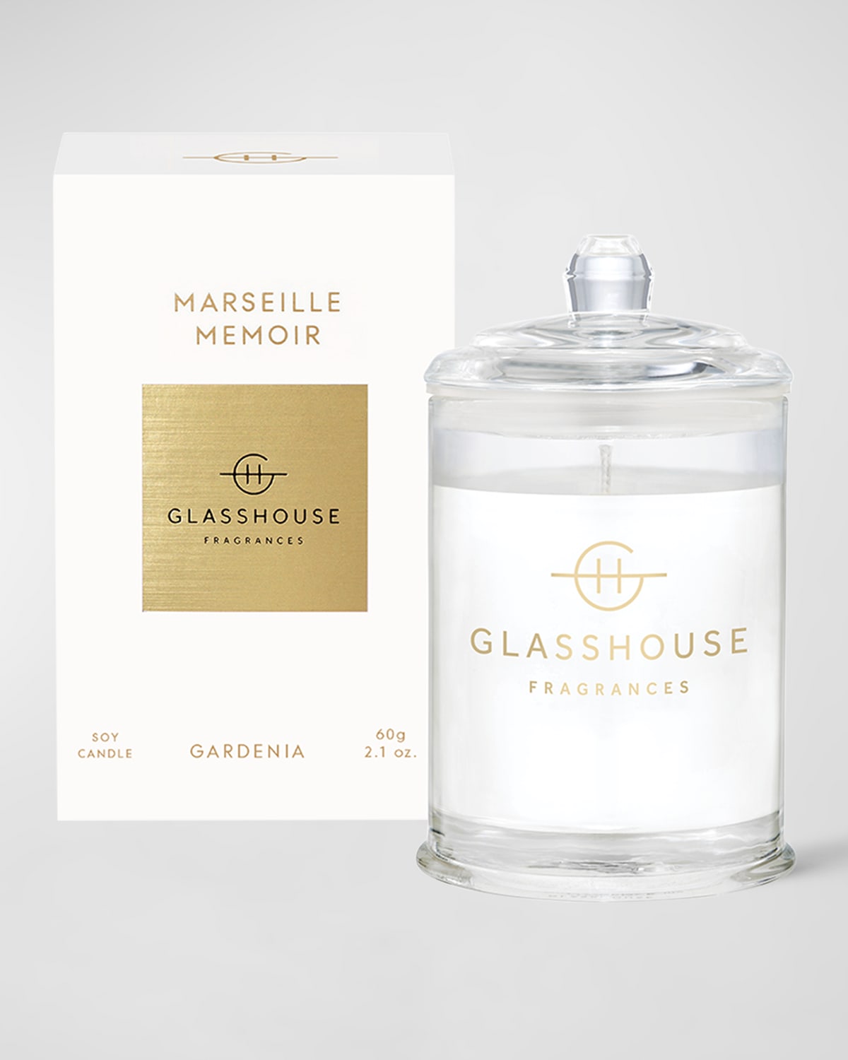 Glasshouse Fragrances 2.1 Oz. Marseille Memoir Candle In Clear