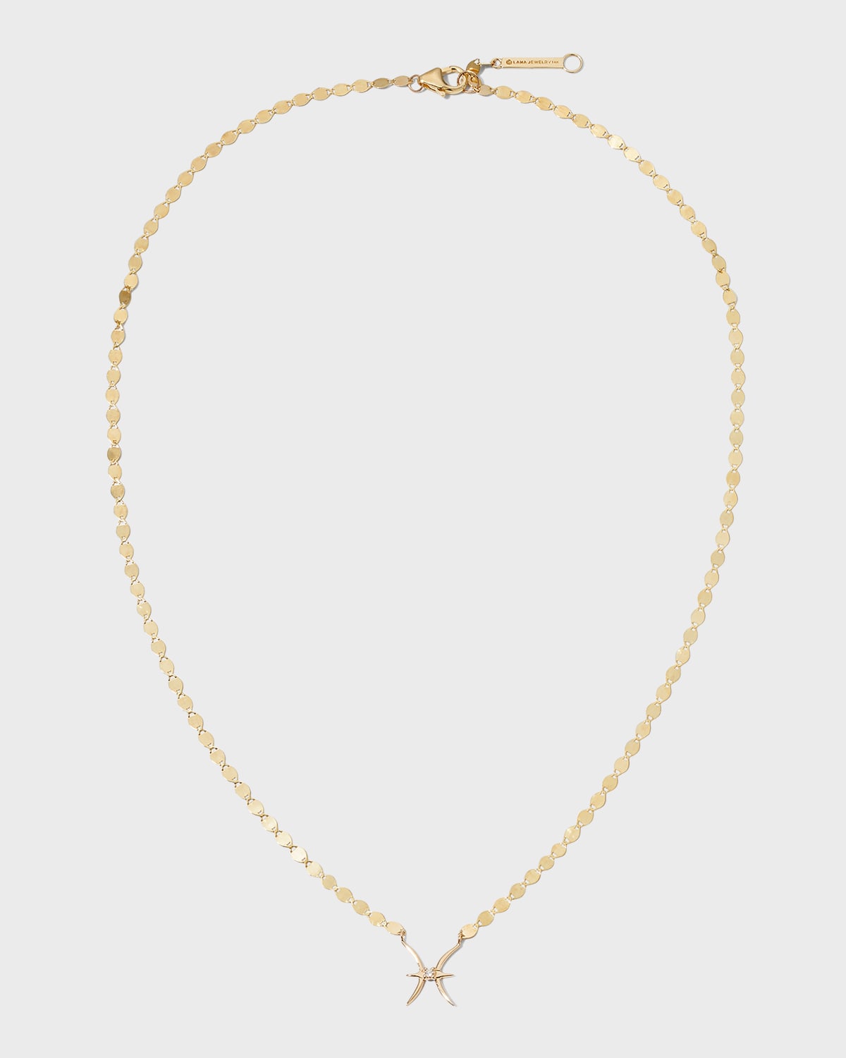 Lana Jewelry Solo Zodiac Necklace In Pisces