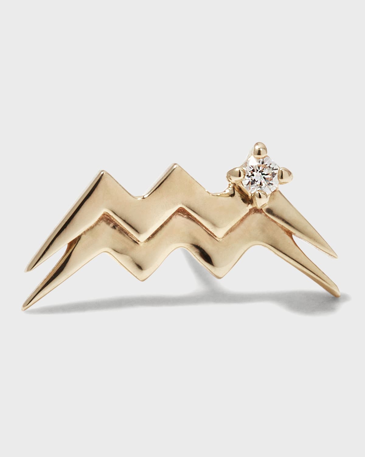 Lana Jewelry Half Pair Solo Zodiac Stud Earring In Aquarius