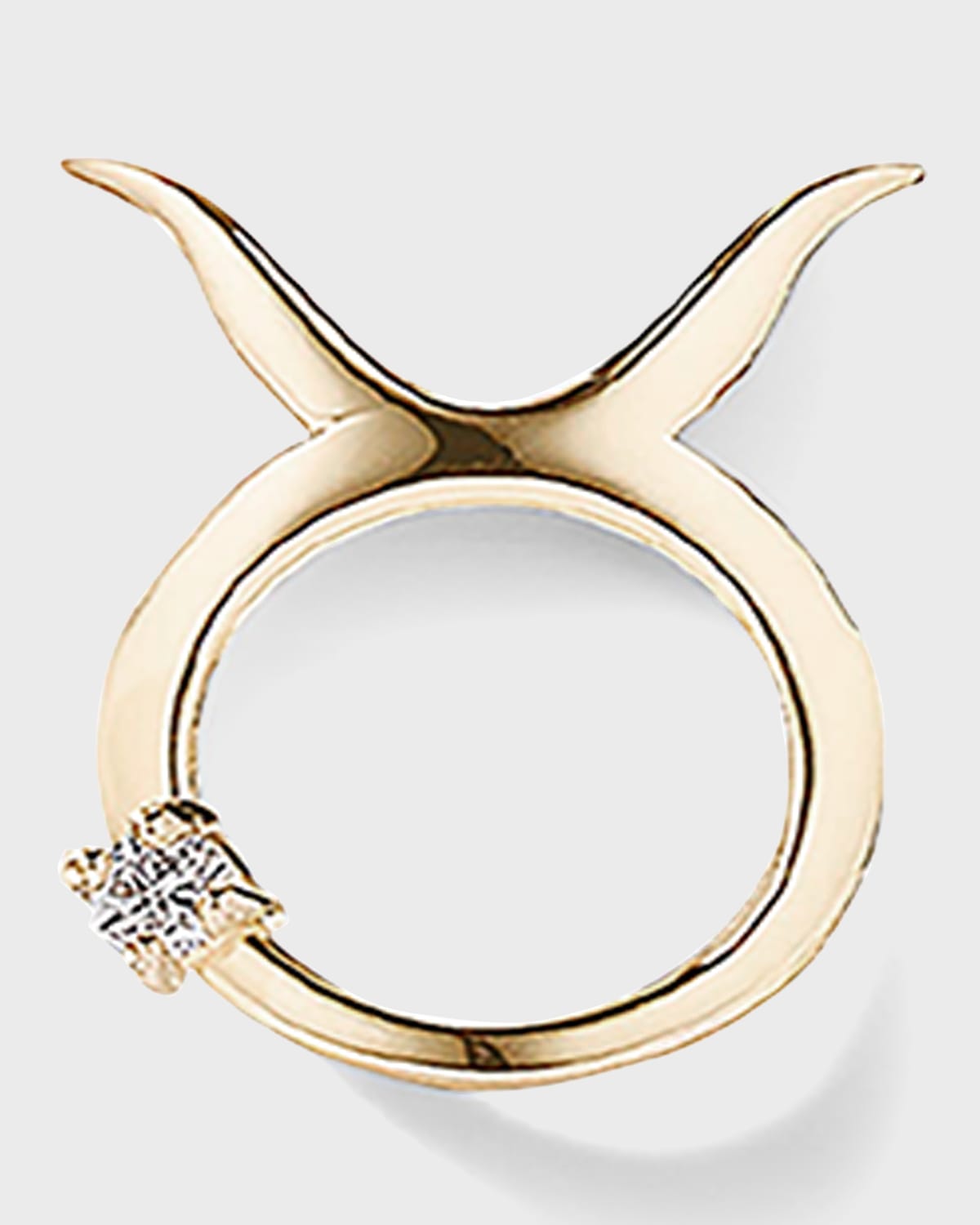 Lana Jewelry Half Pair Solo Zodiac Stud Earring In Taurus