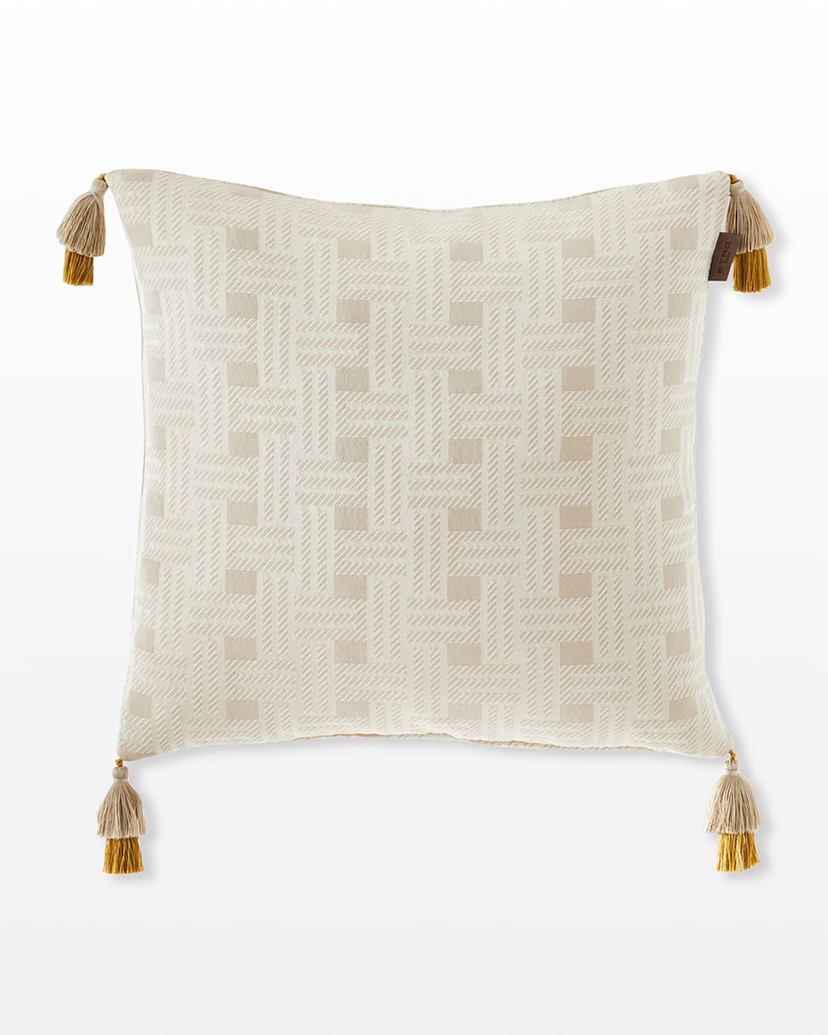 Etro Zenith Pillow With Tassels, 18"sq.