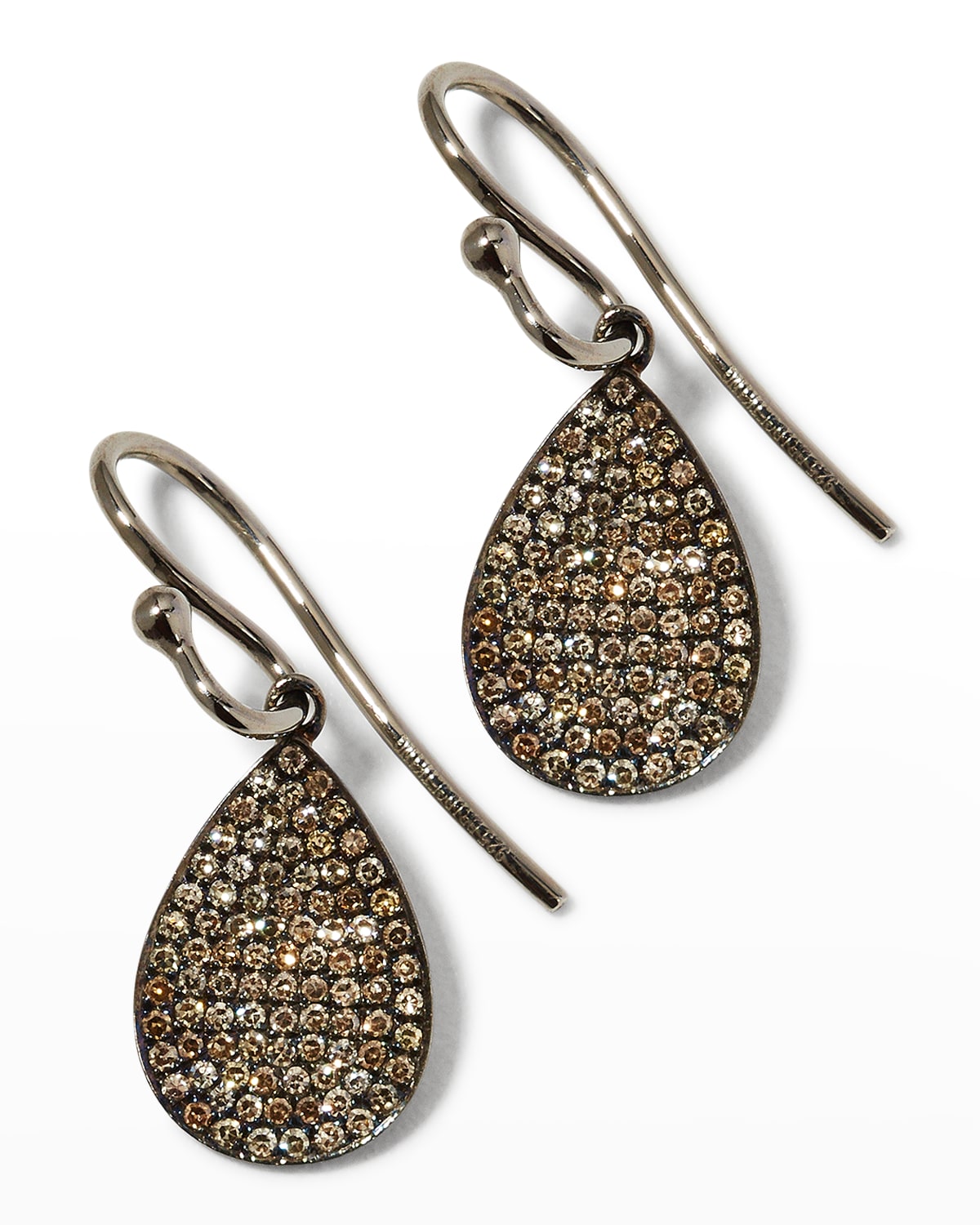 Bridget King Jewelry Mini Pavé Diamond Teardrop Earrings