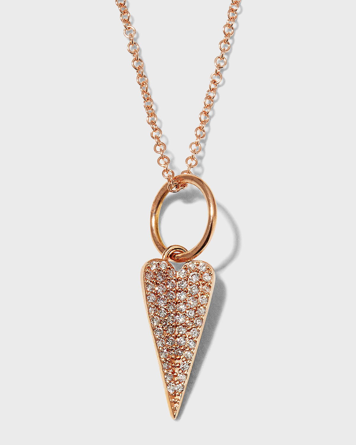 Bridget King Jewelry Mini Folded Heart Necklace