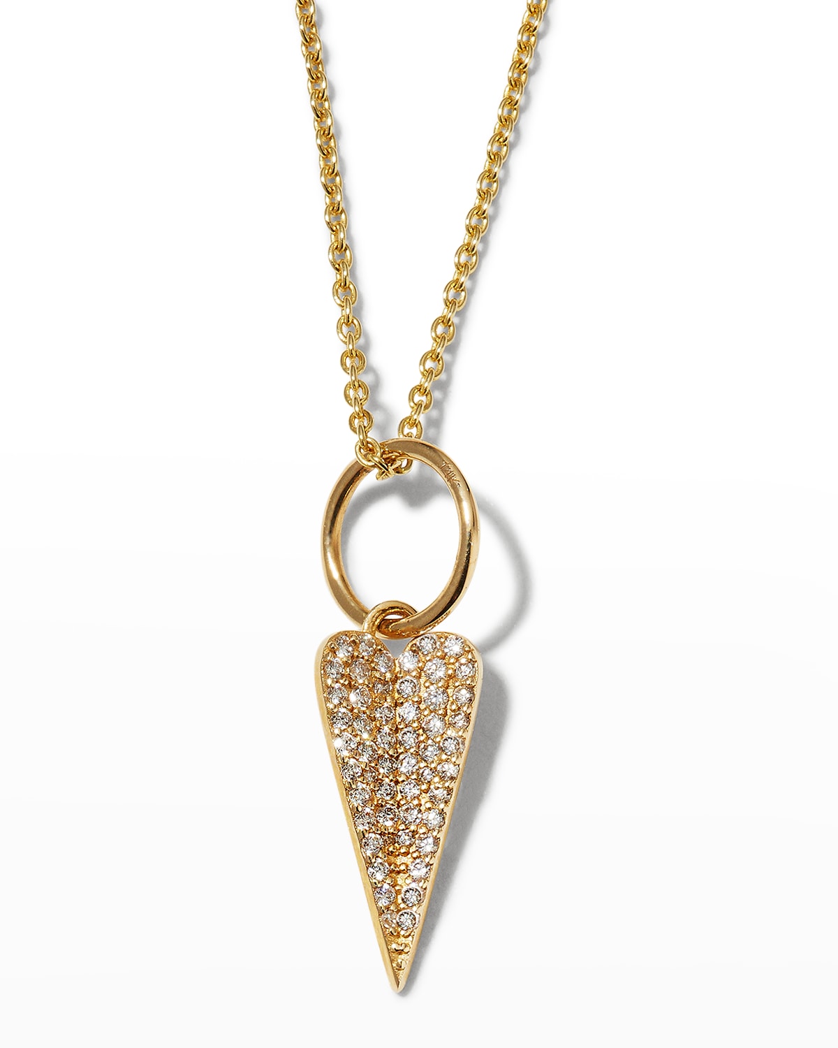 Bridget King Jewelry Mini Folded Heart Necklace