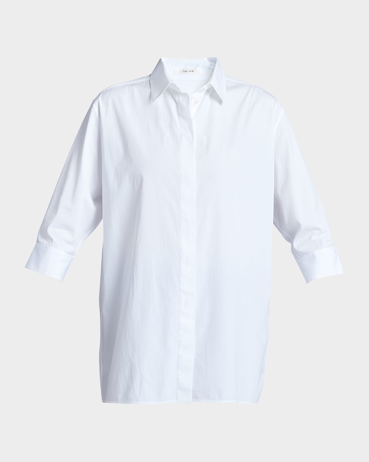 Shop The Row Elada Poplin Shirt In Optic White