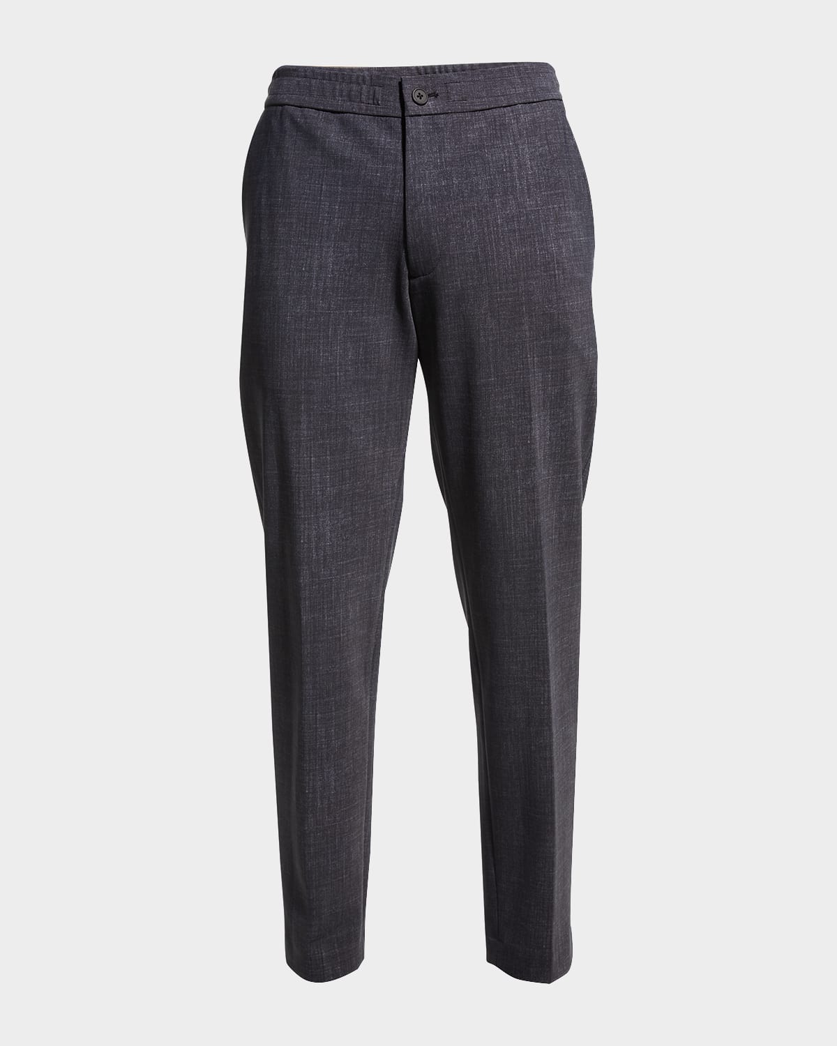 Theory Men's Mayer Precision Print Pants In Gry Melng