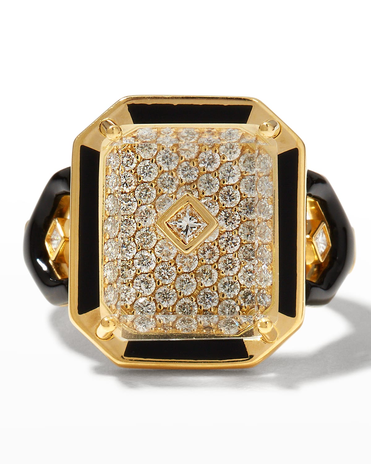 L'atelier Nawbar Lock'In Forever Ring with Onyx