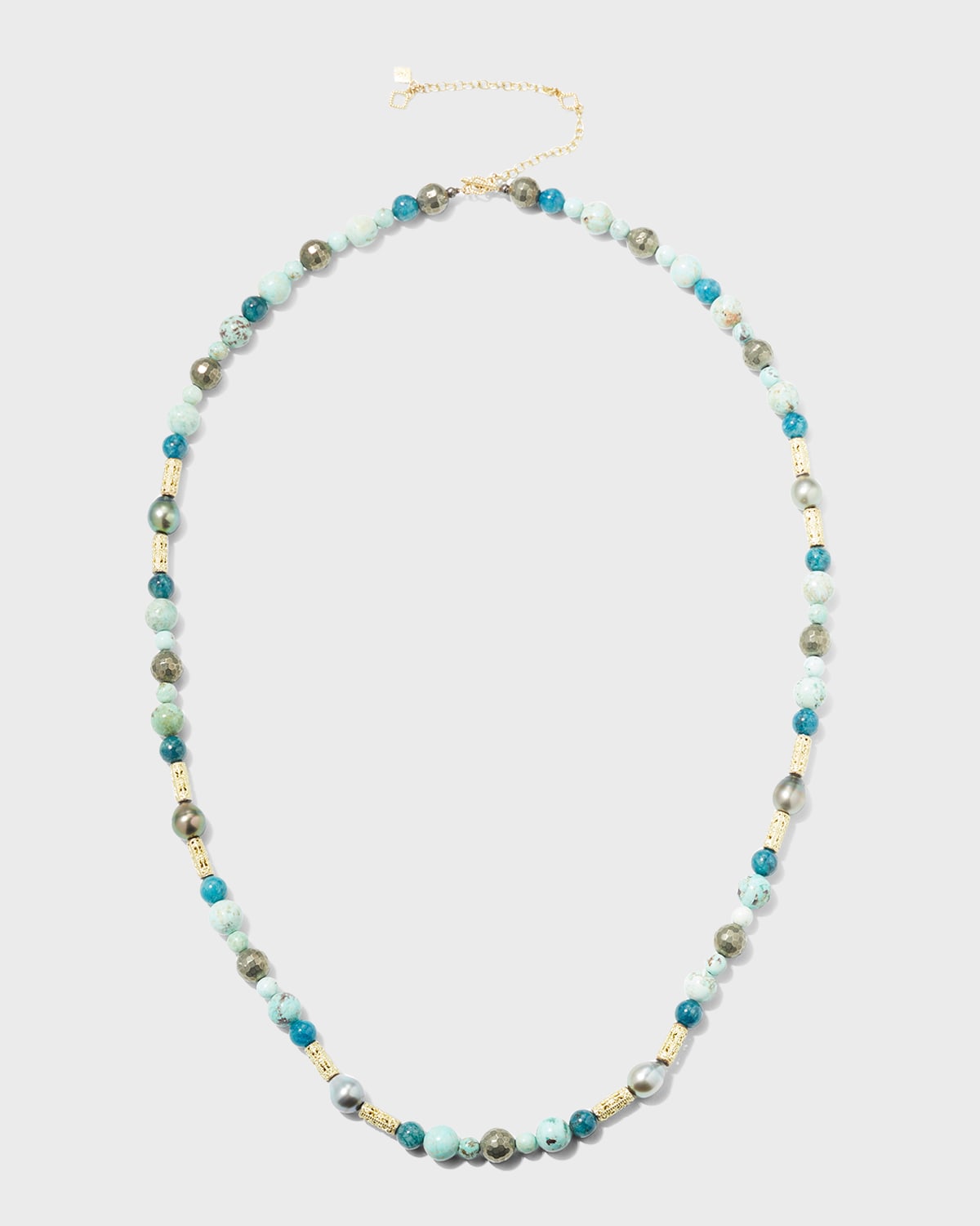 Armenta Old World Pearl And Turquoise Bead Necklace, 34"l