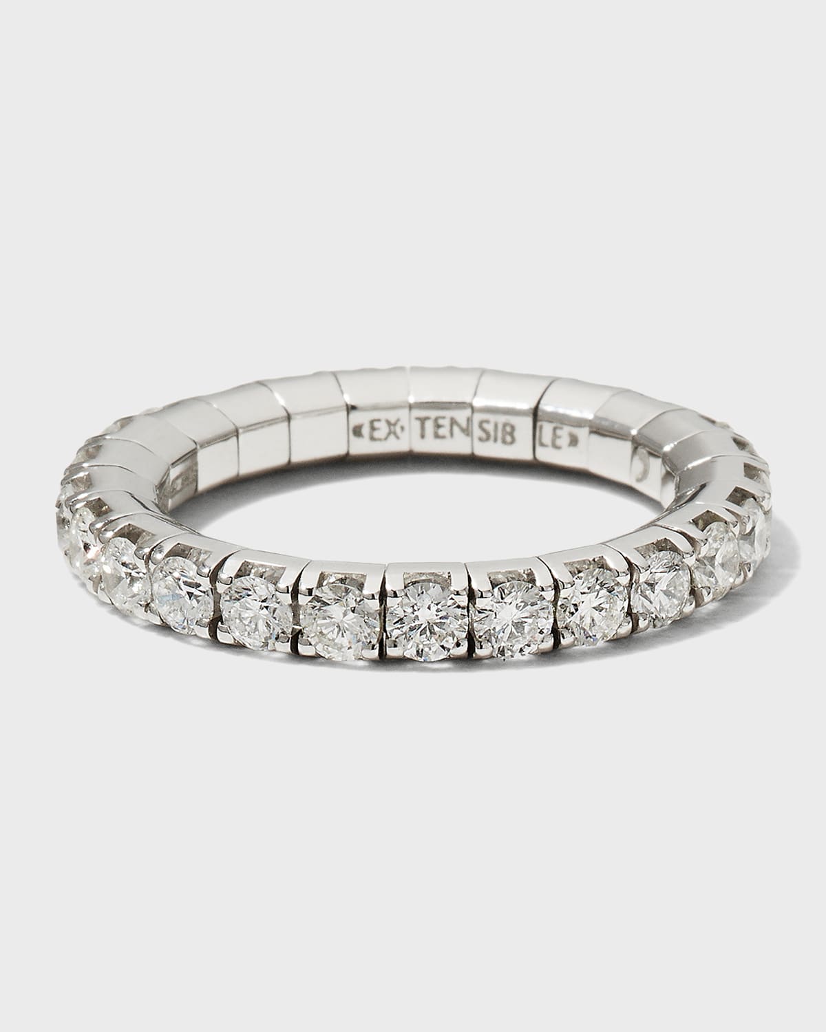 Extensible White Gold Stretch Diamond Ring, 1.68tcw