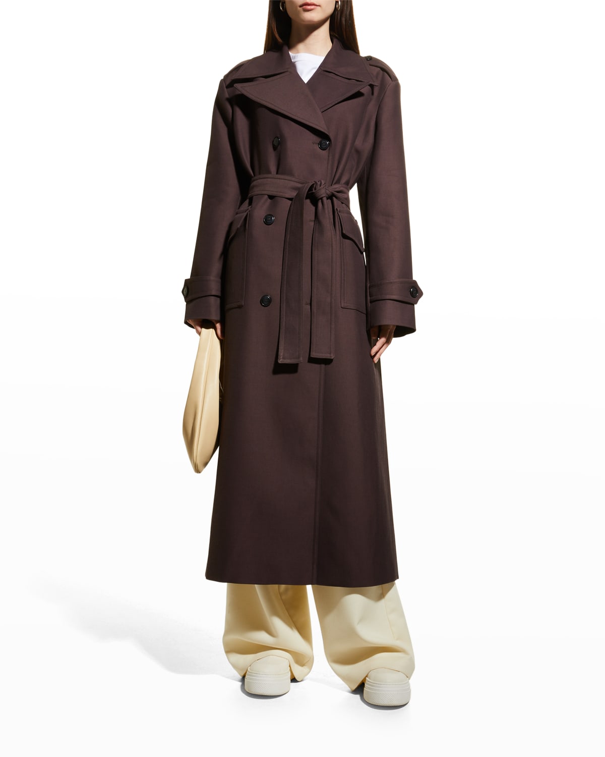 Rohe Claire Long Double Breasted Trench Coat Smart Closet