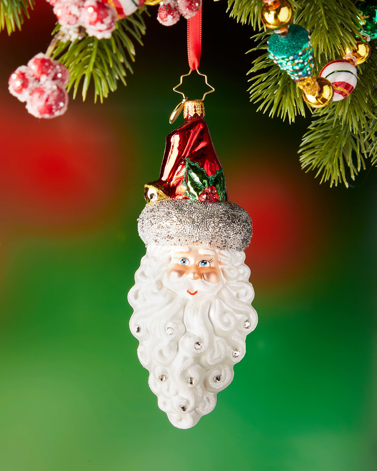 6" Simply Stunning Santa Christmas Ornament