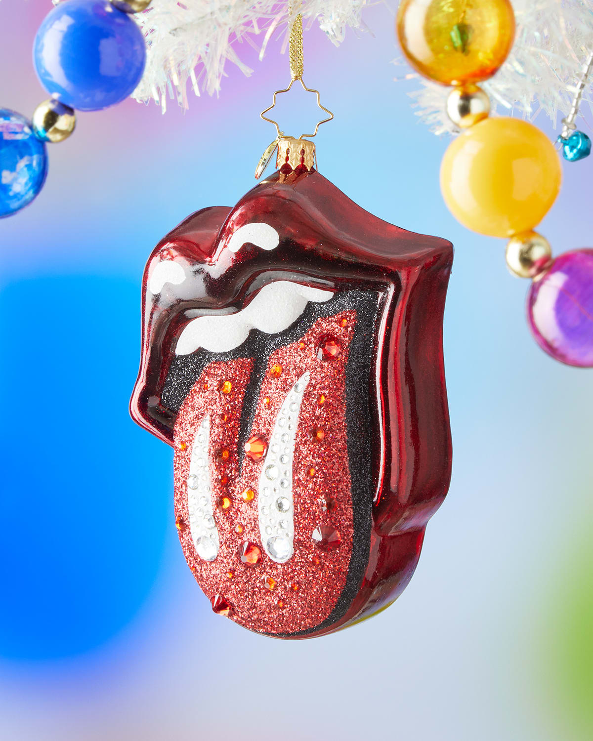 5" Rolling Stones Diamond Anniversary Christmas Ornament