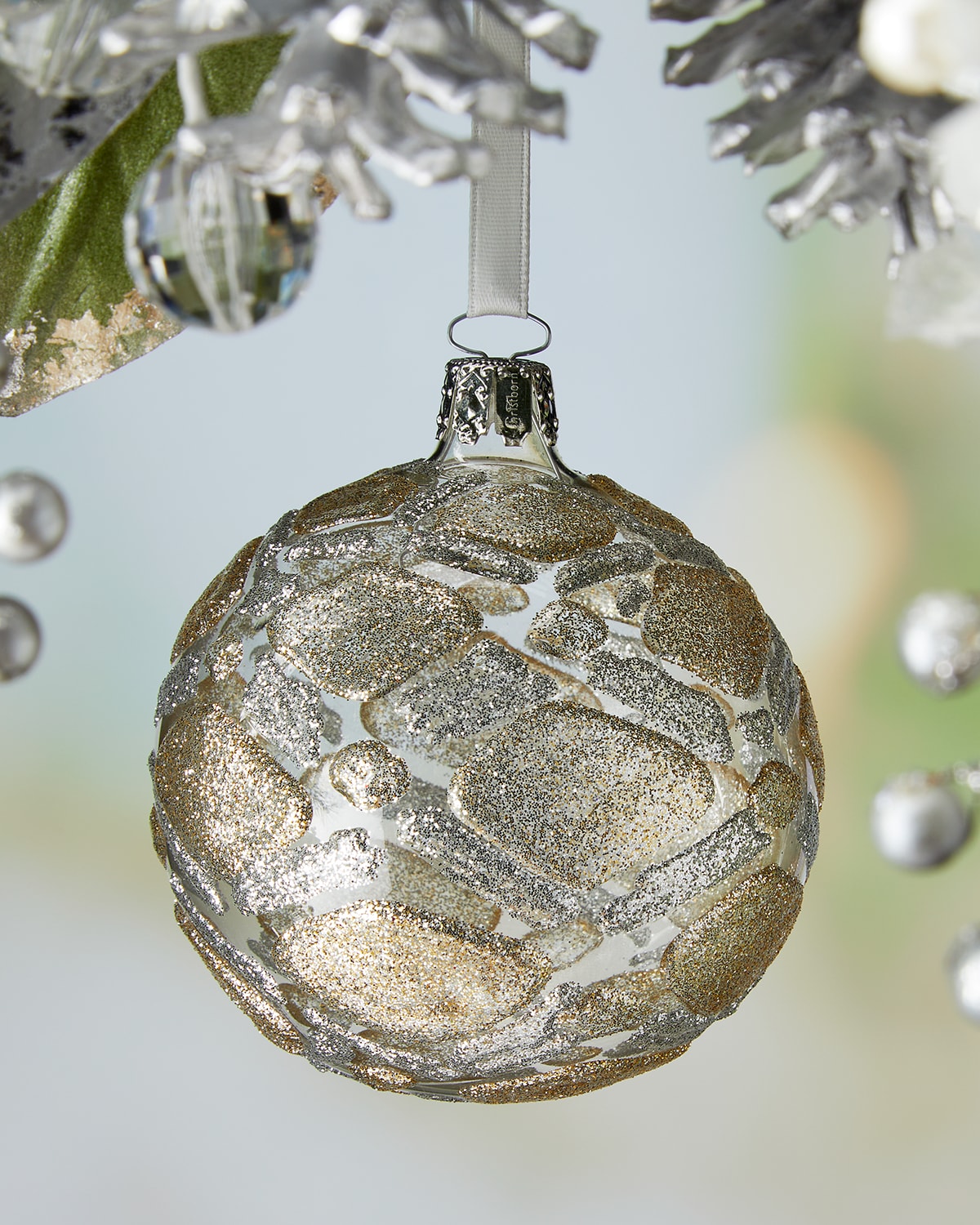 Silvery Holiday Ornament