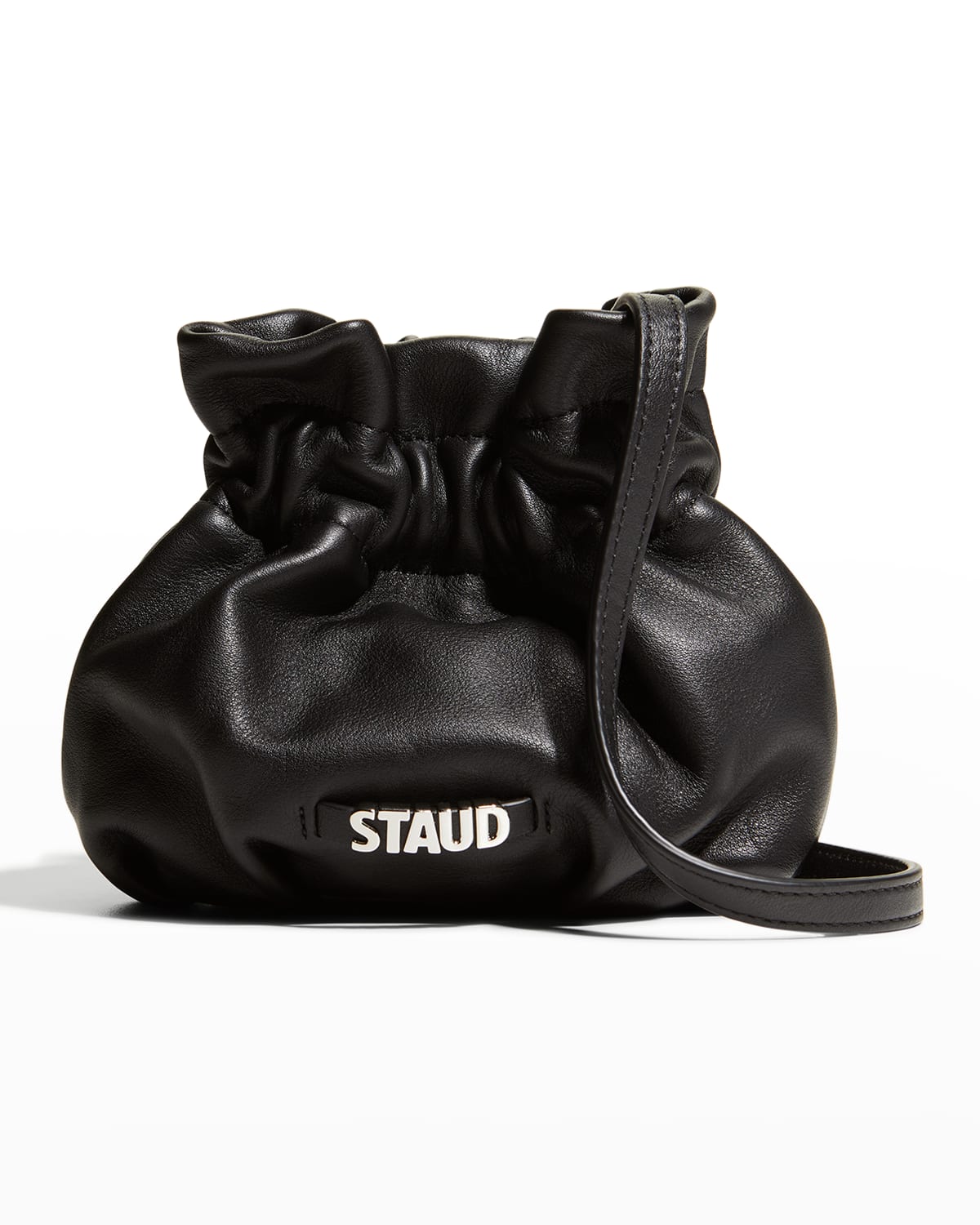 Staud Grace Mini Bucket Crossbody Bag In Black