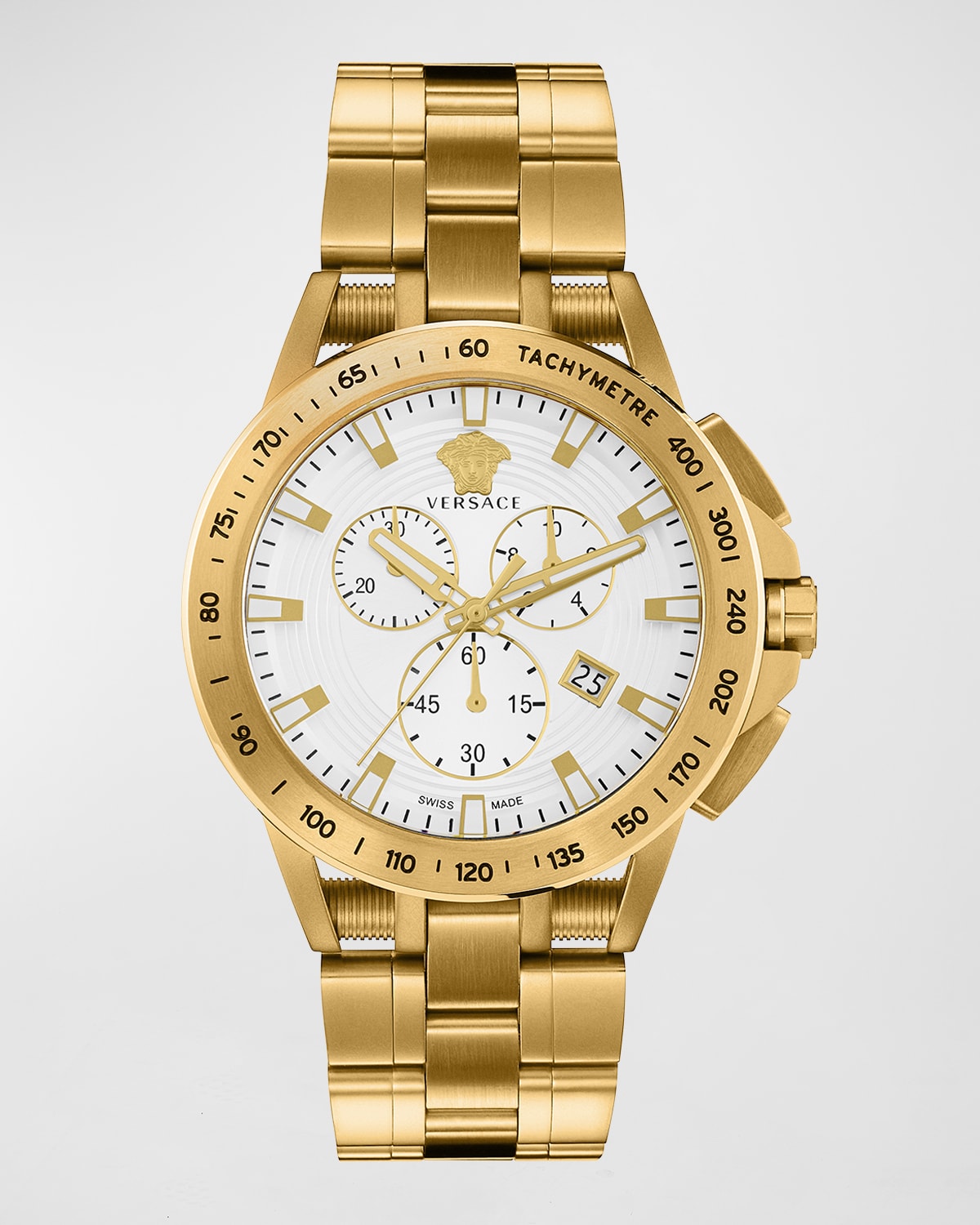 Men's IP Yellow Gold Bracelet Watch, 45mm