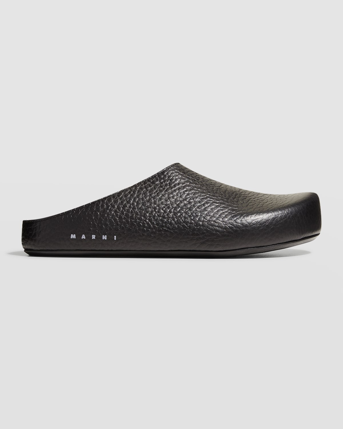 Marni Men's Fussbet Sabot Leather Mules In Black