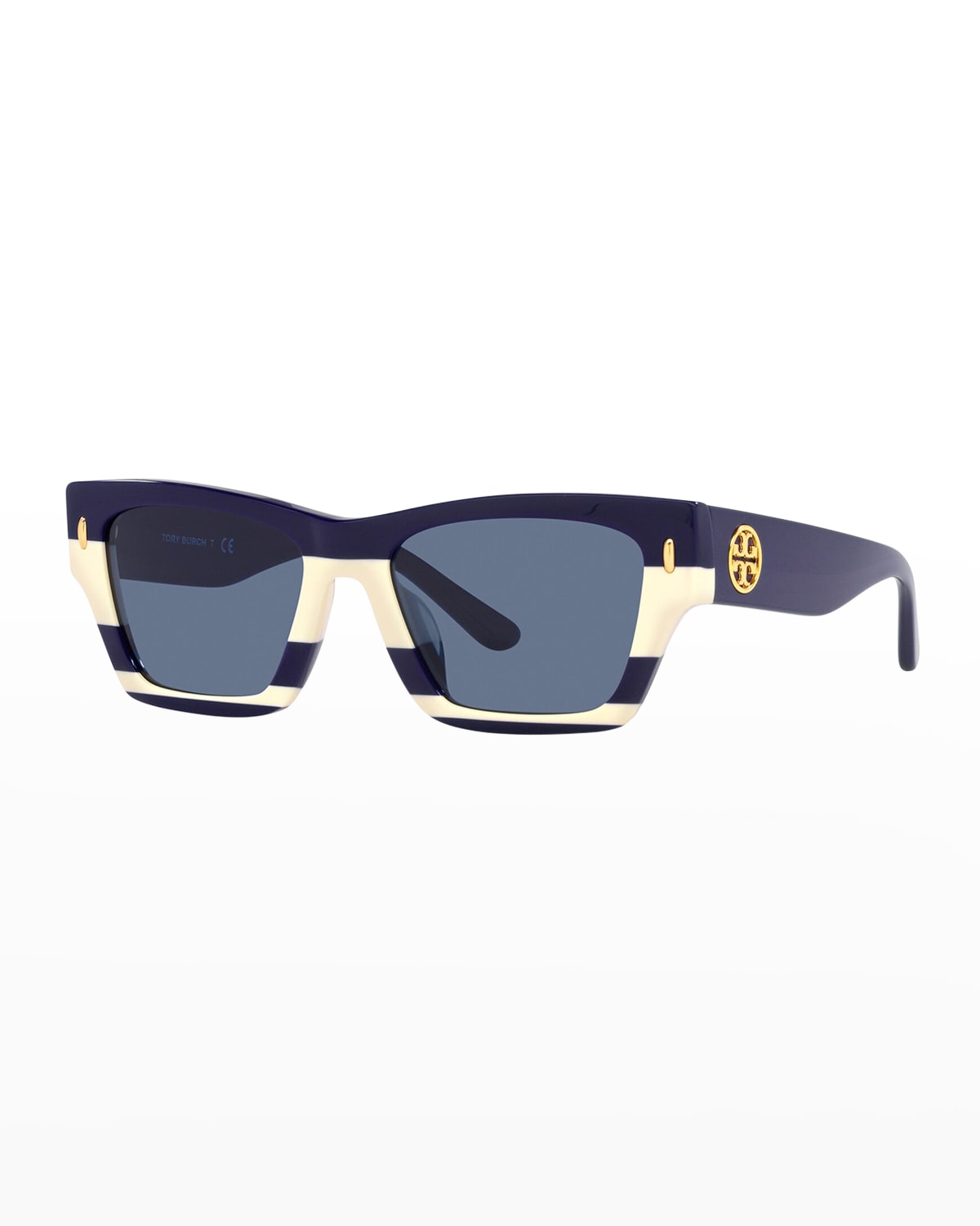 Tory Burch Navy Rectangular Ladies Sunglasses Ty7169u 189580 52 In Navy