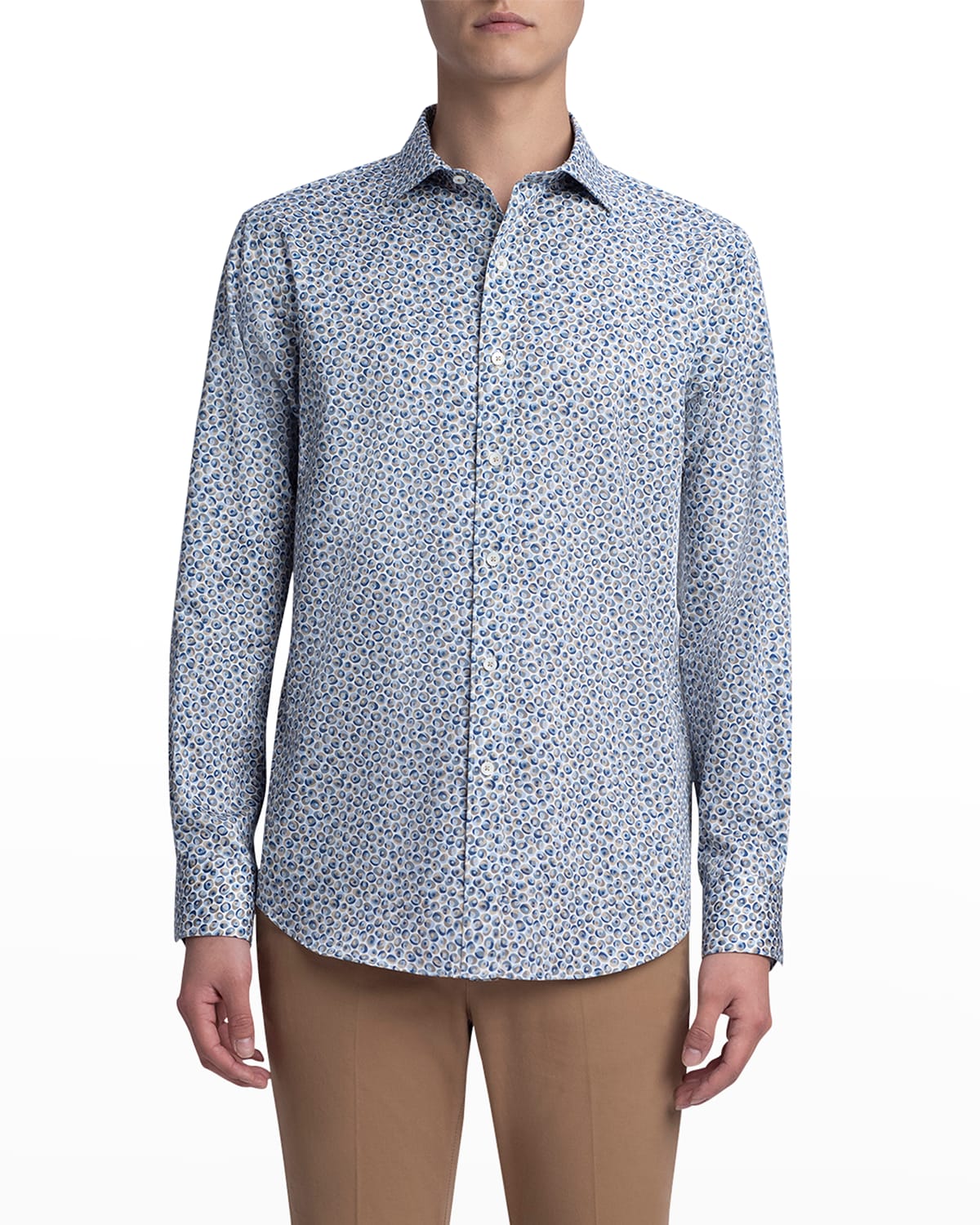 Bugatchi Abstract Print Dress Shirt 