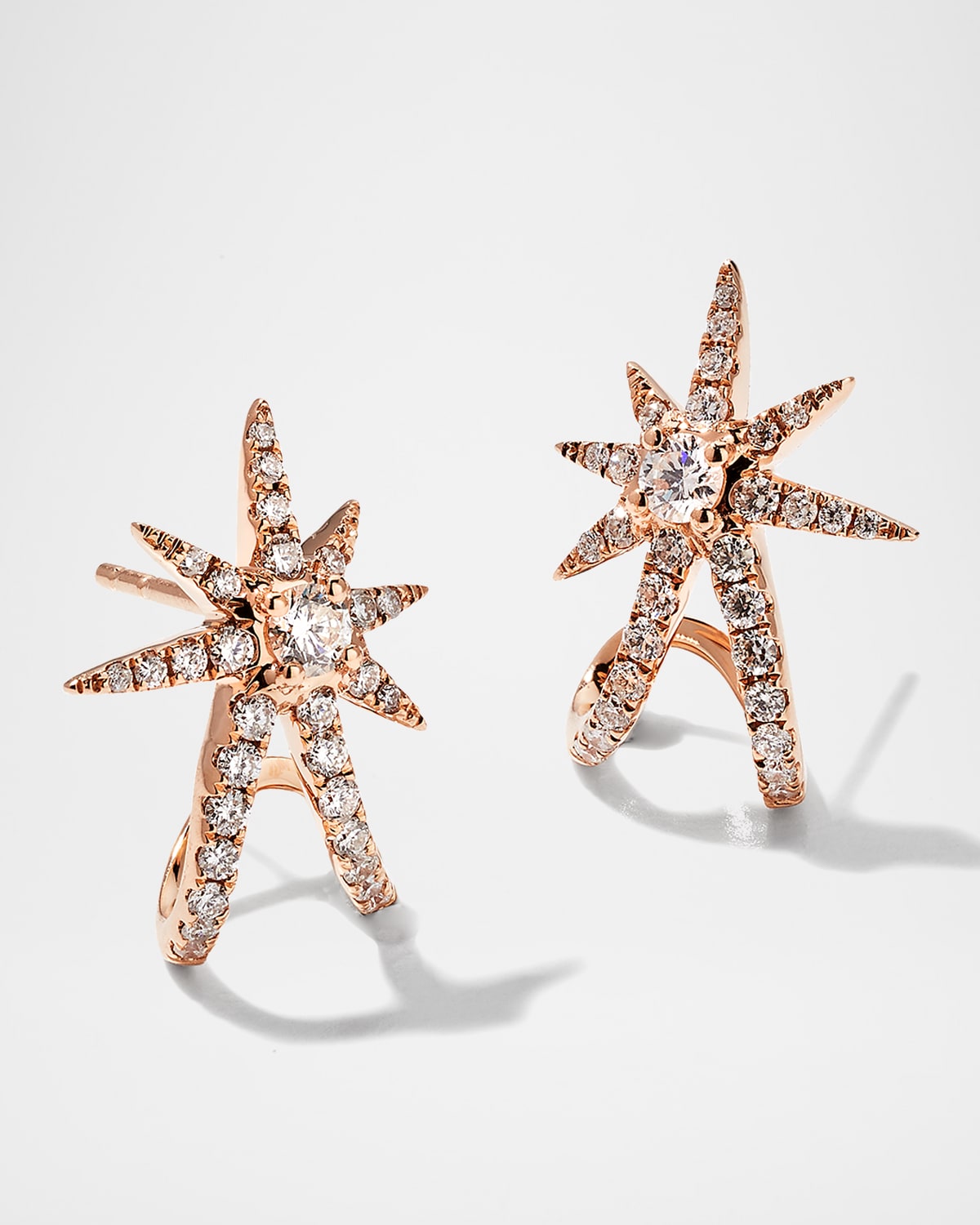 Graziela Gems Rose Starburst Ear Cuffs