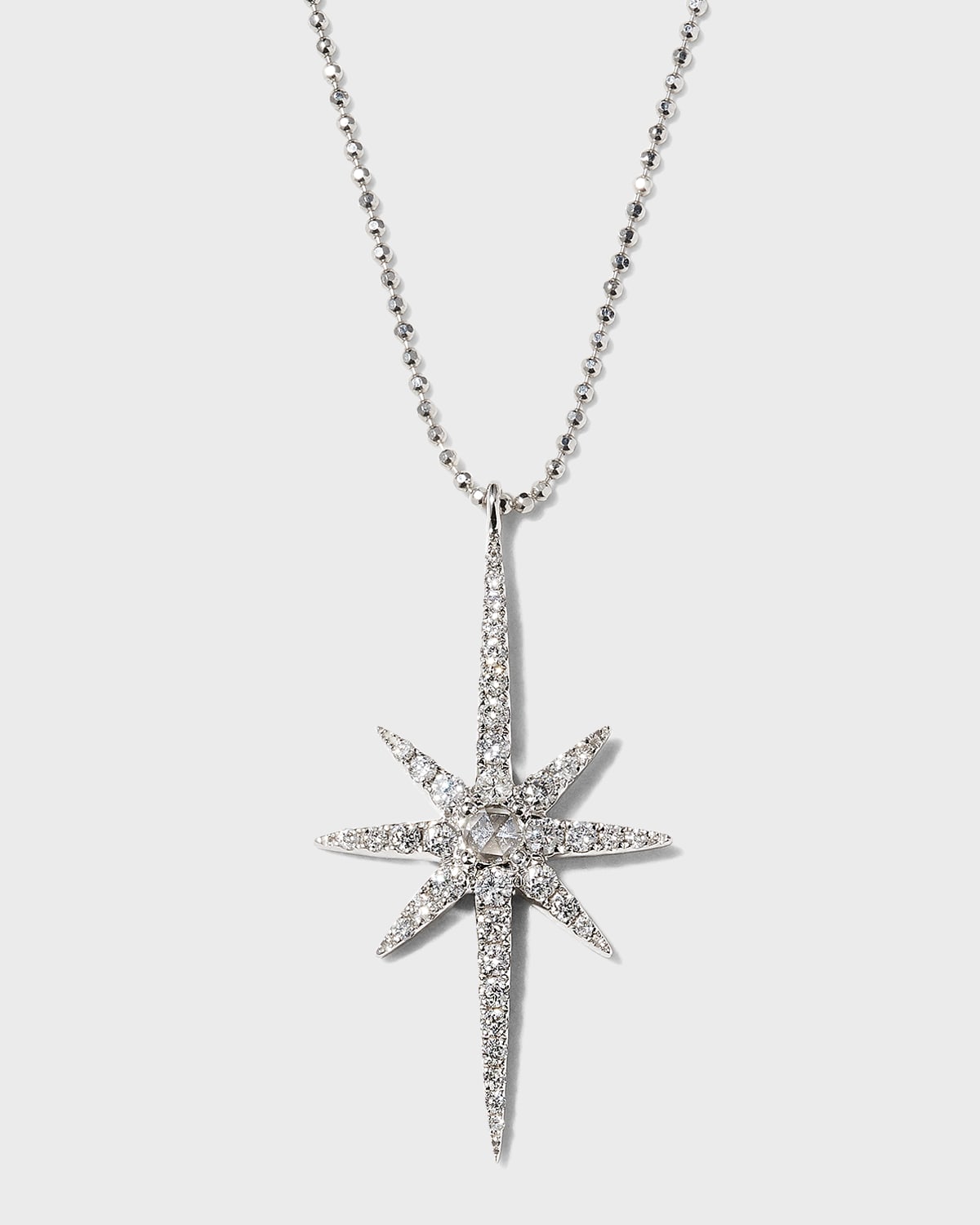 White Starburst Necklace